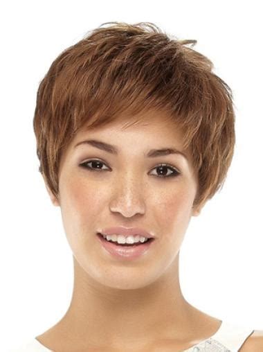 Best Brown Straight Cropped Synthetic Wigs