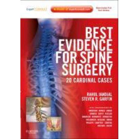 Best Evidence for Spine Surgery 20 Cardinal Cases: Expert Consult - Online and Print PDF