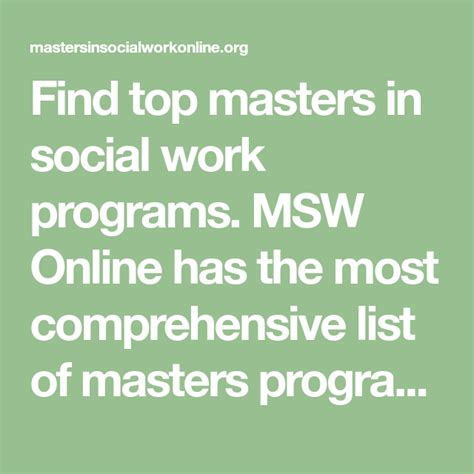 Best MSW Programs: A Comprehensive Guide to Pursuing a Master's in Social Work