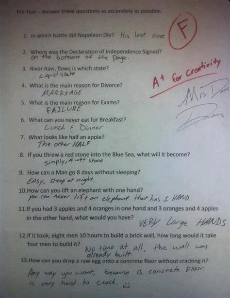 Best Test Answers Ever Kindle Editon