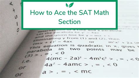 Best Tips for the Math Section of the SAT