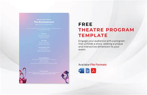Best Way Template To Use For Theatre Program