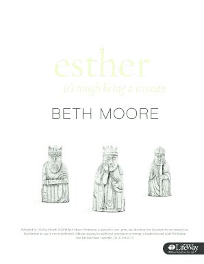 Beth Moore Esther Answer Key PDF