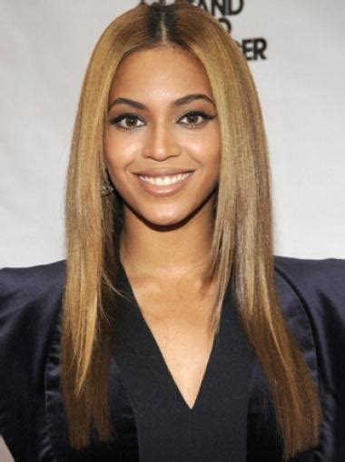 Beyonce Knowles 2025 Long Silky Straight Lace Front Human Hair Wig