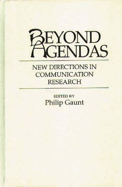 Beyond Agendas New Directions in Communication Research Epub