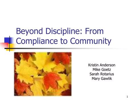 Beyond Discipline: From Compliance to Community Kindle Editon