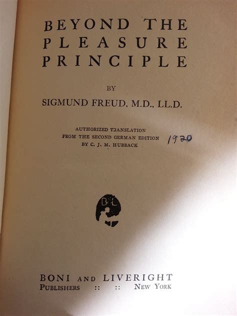 Beyond the Pleasure Principle PDF
