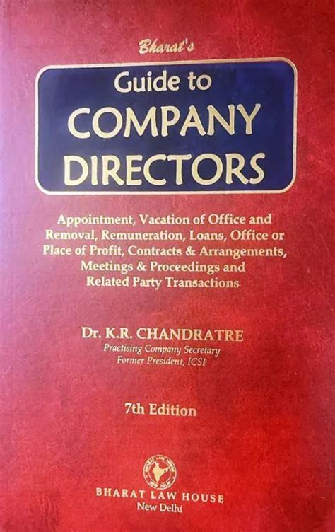 Bharat's Guide to Company Directors Appointment, Vacation of Office and Rem Reader