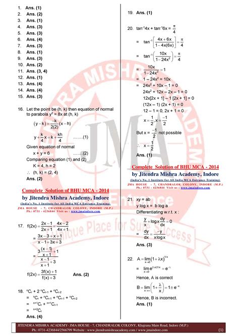 Bhu Bsc Math Answerkey 2014 Kindle Editon