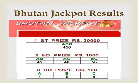 Bhutan Jackpot Result Today: Unlocking the Mega Millions of the Himalayas