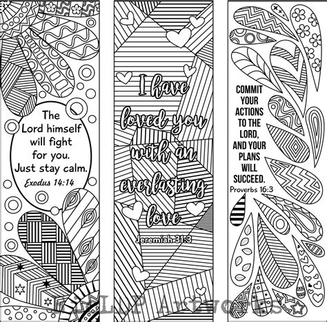Bible Verse Free Printable Bible Bookmarks To Color