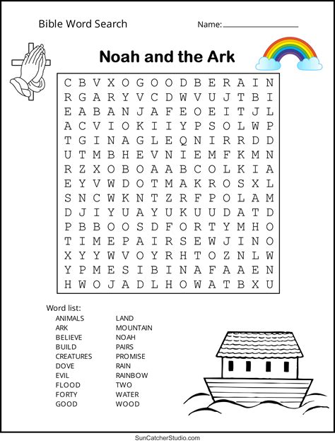 Bible Word Search Free Printable