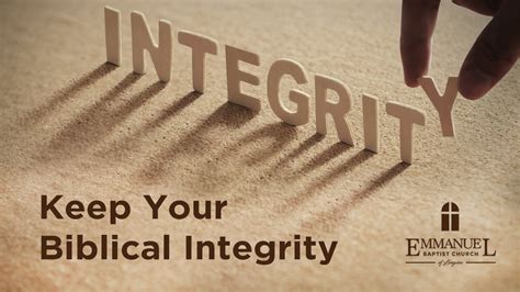 Biblical Integrity: