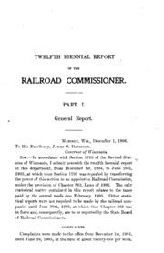 Biennial Report of the Railroad Commissioner of the State of Wisconsin Kindle Editon