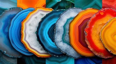 Big Agate Slices: Earth's Colorful Canvas