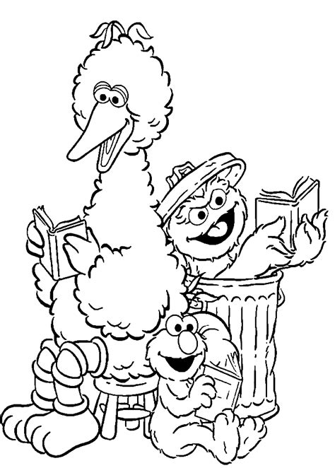 Big Bird Printable Coloring Pages