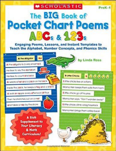 Big Book of Pocket Chart Poems ABCs and 123s Engaging Poems Lessons and Instant Templates to Teach the Alphabet Number Concepts and Phonics Skills Kindle Editon
