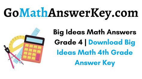 Big Ideas Math Answer Key Reader