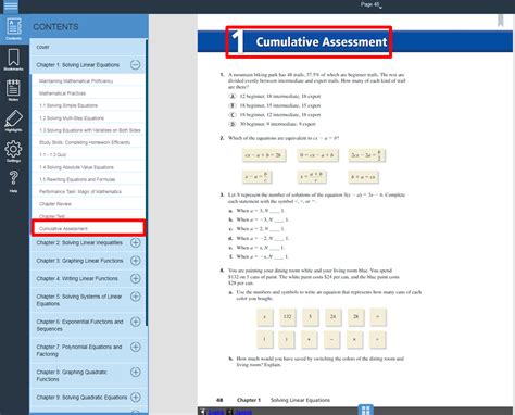 Big Ideas Math Cumulative Practice Answers Doc