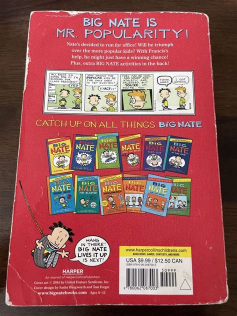 Big Nate Mr Popularity Big Nate Comix Reader