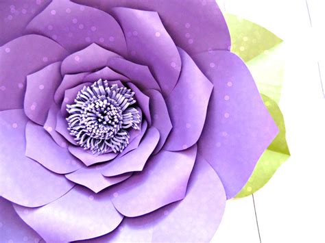 Big Paper Flower Template