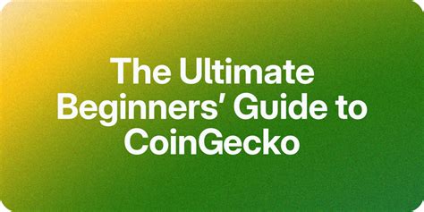 Big Time CoinGecko: The Ultimate Guide to the Cryptocurrency Price Tracker