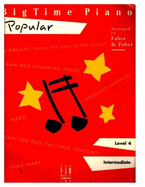 BigTime Piano Popular Level 4 Intermediate Reader