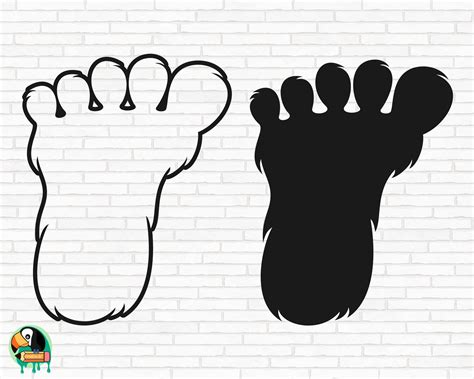 Bigfoot Foot Template