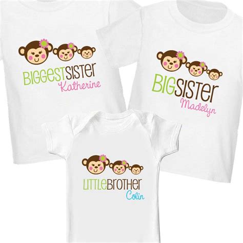 Biggest Sister Big Sister Little Brother Shirts: A Symbol of Siblinghood