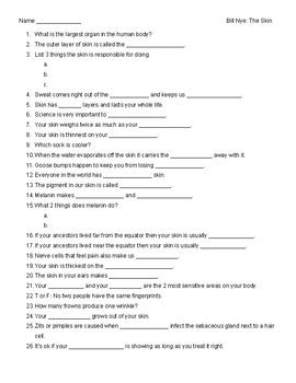 Bill Nye Skin Diagram Answer Key Reader