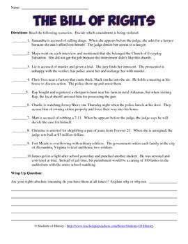 Bill Of Rights Situations Worksheet Answers Ebook Epub