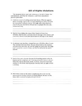 Bill Of Rights Situations Worksheet Answers Ebook Epub