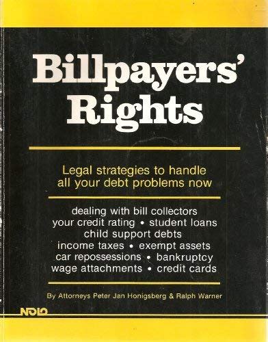 Billpayers Rights Nolo Press Self-Help Law Book PDF