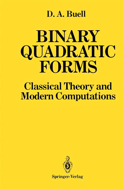 Binary Quadratic Forms Classical Theory and Modern Computations 1st Edition Kindle Editon