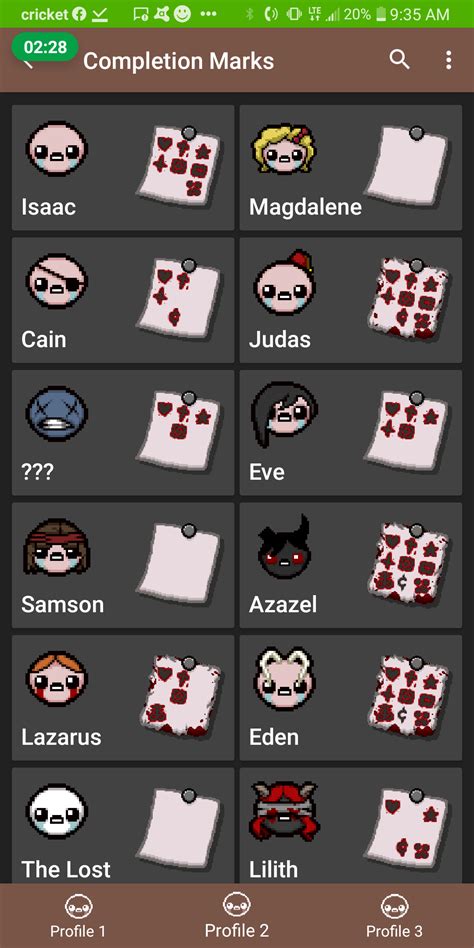 Binding of Isaac Completion Marks: An Exhaustive Guide