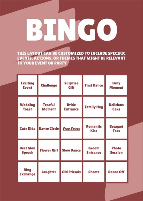 Bingo Card Template Google Docs