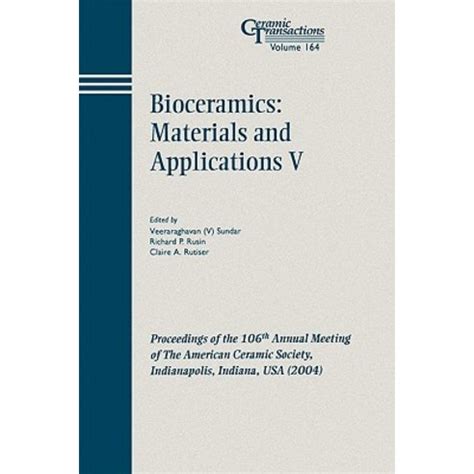 Bioceramics : Materials and Applications V Epub