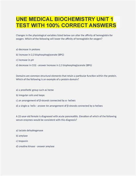 Biochemistry Questions And Answers For Medical Students Epub