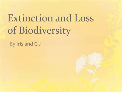 Biodiversity Extinction and Conservation Doc