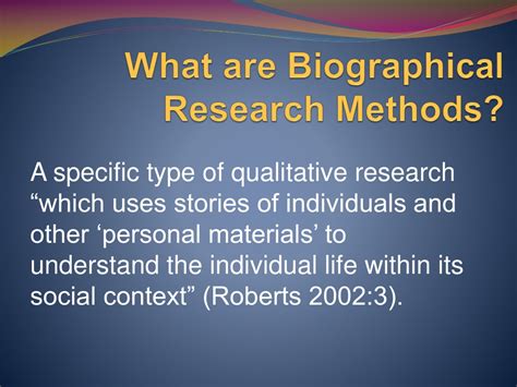 Biographical Research PDF