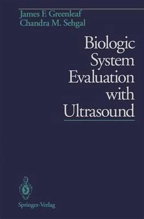 Biologic System Evaluation with Ultrasound PDF