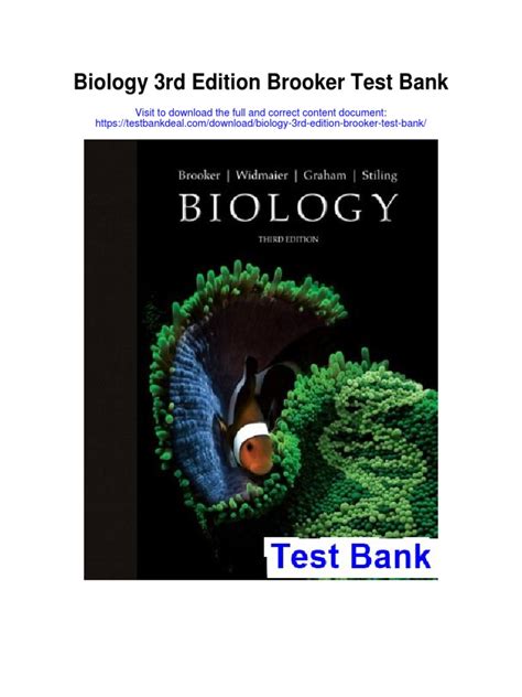 Biology Brooker 3rd Edition Pdf PDF