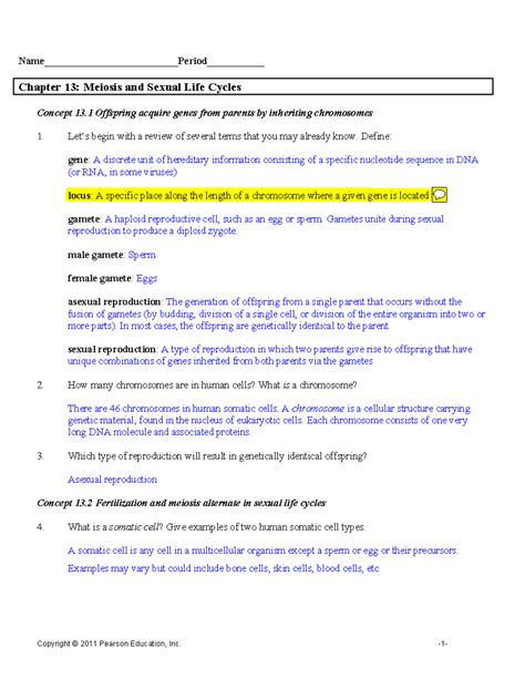 Biology Ch 13 Study Guide Answers Epub