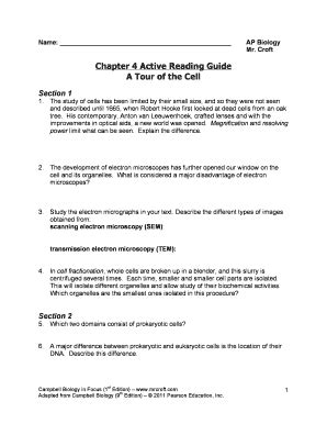 Biology Chapter Active Reading Guide Answers Reader