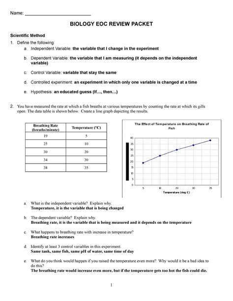 Biology Eoc Review 5 14 Answer Key Doc