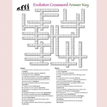 Biology Evolution Crossword Puzzle Answers Doc