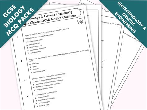 Biology Genetic Engineering Multiple Choice Answer Key Doc