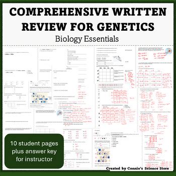 Biology Genetics Unit Review Answer Sheet Reader