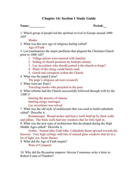 Biology Guided Reading And Study Workbook Chapter 14 Answers Doc