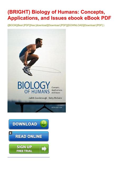 Biology Of Humans Concepts Applications And Issues Ebook PDF